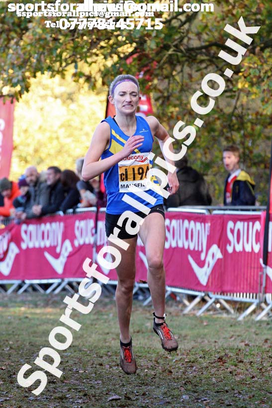 Senior womens National Cross Country Relay, Berry Hill Park, Mansfield. Photo:  David T. Hewitson/Sports for All Pics